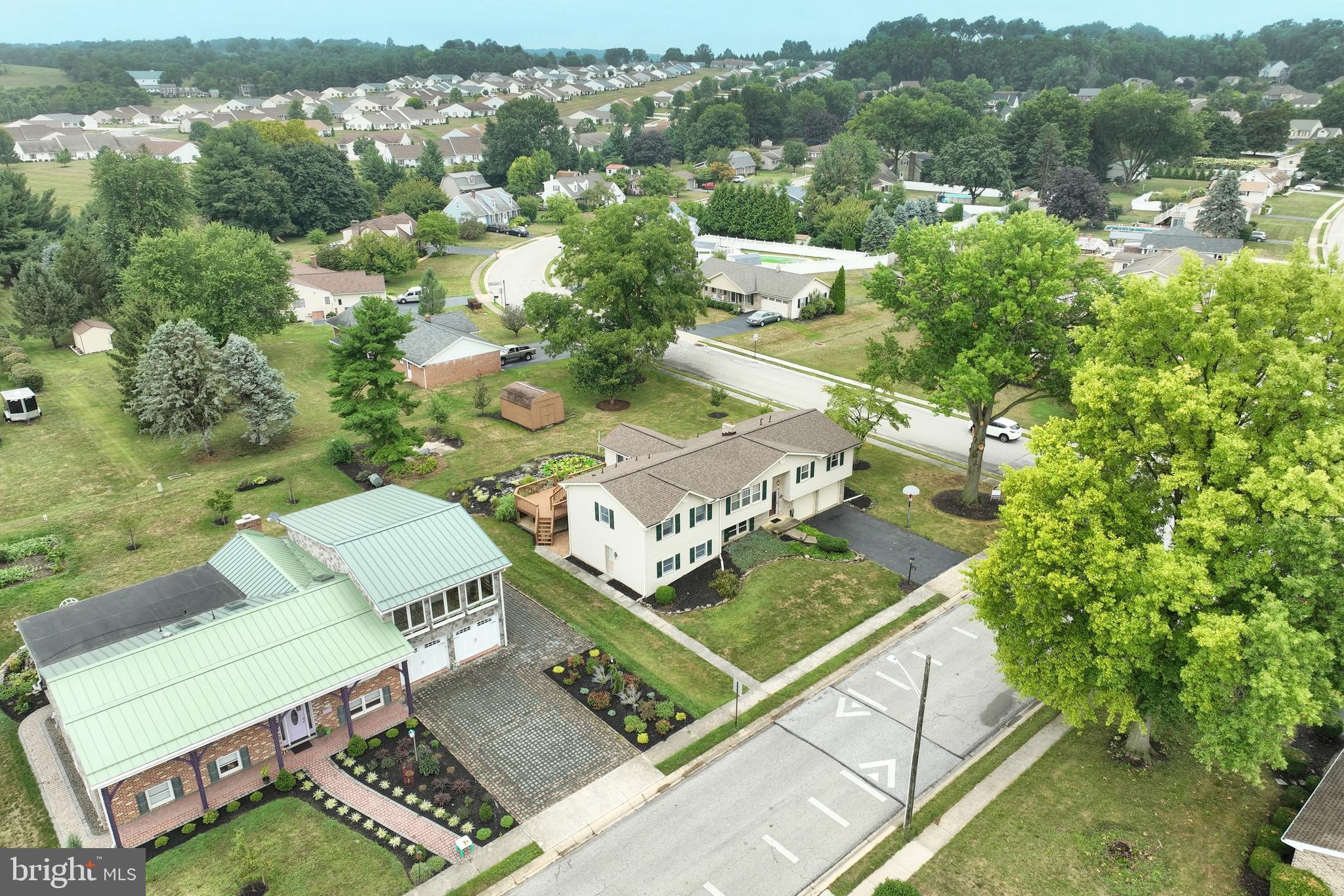406 Spring Forge Drive Spring Grove, PA 17362 - Photo 51 of 53 an aerial view of a house with a yard