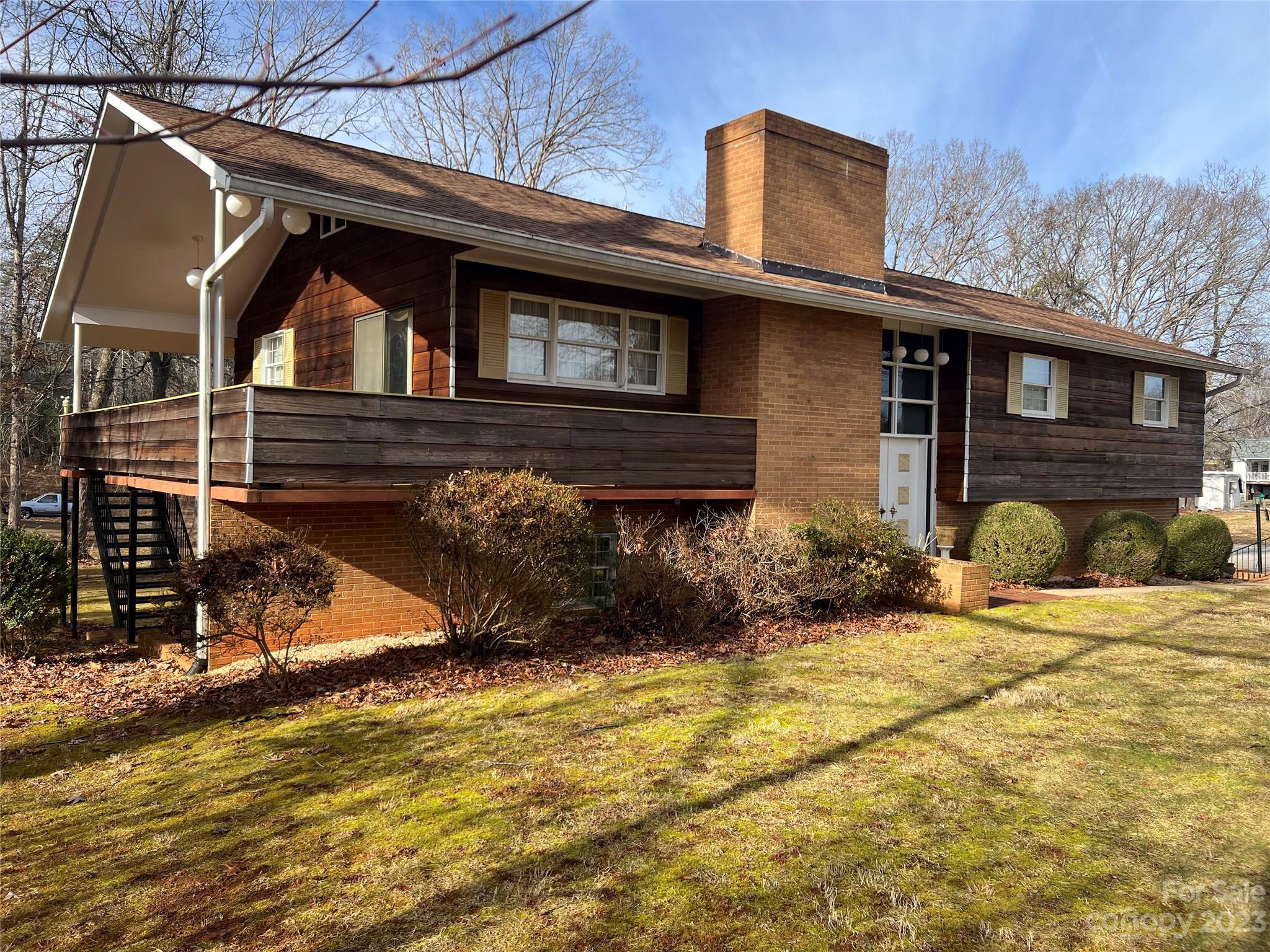 a front view of house