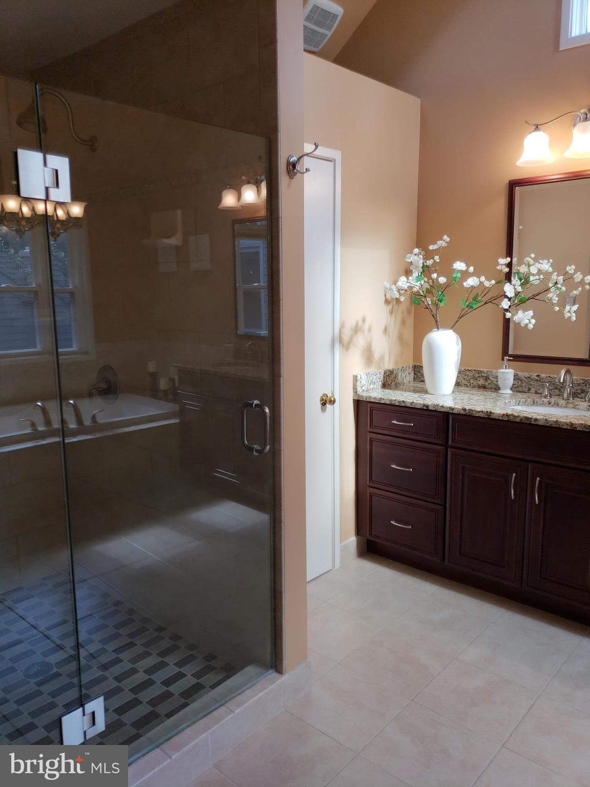 2043 Beacon Place Reston, VA 20191 - Photo 17 of 30 Master Bath view #2; Walk-In Shower