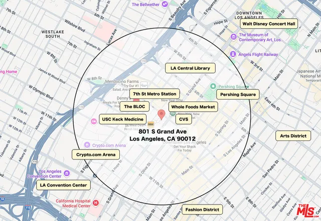 $3,900 | 801 South Grand Avenue, Unit 1503, Los Angeles, CA 90017