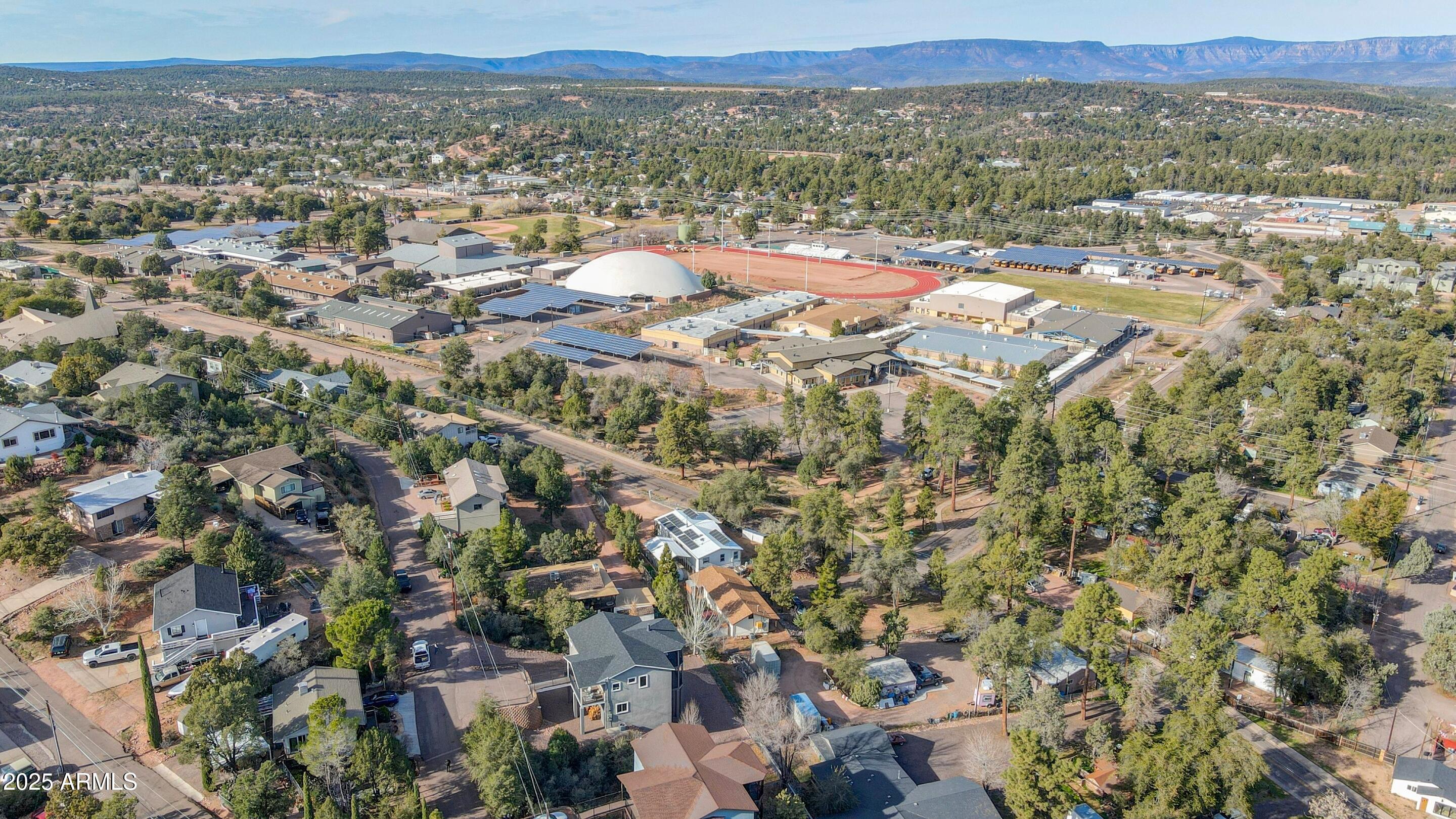 308 West Rim View Road Payson, AZ 85541 - Photo 57 of 57 an aerial view of residential houses with outdoor space and trees