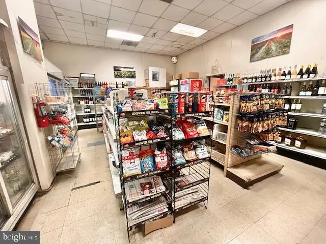 a view of a room with racks