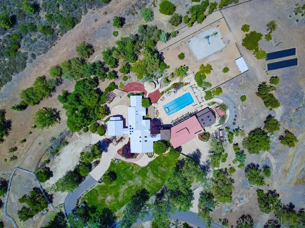 13980 Millards Ranch Lane Poway, CA 92064 - Photo 73 of 75 an aerial view of residential house with outdoor space
