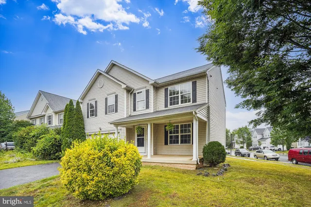 a view of a swimming pool with lawn chairs and plants