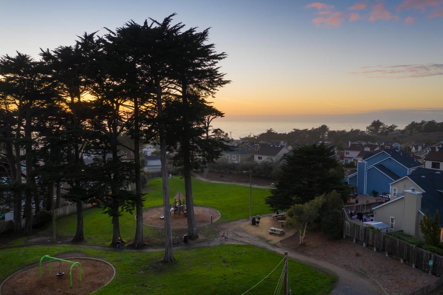 301 Channing Way Pacifica, CA 94044 - Photo 33 of 35 an aerial view of a house with garden space and street view
