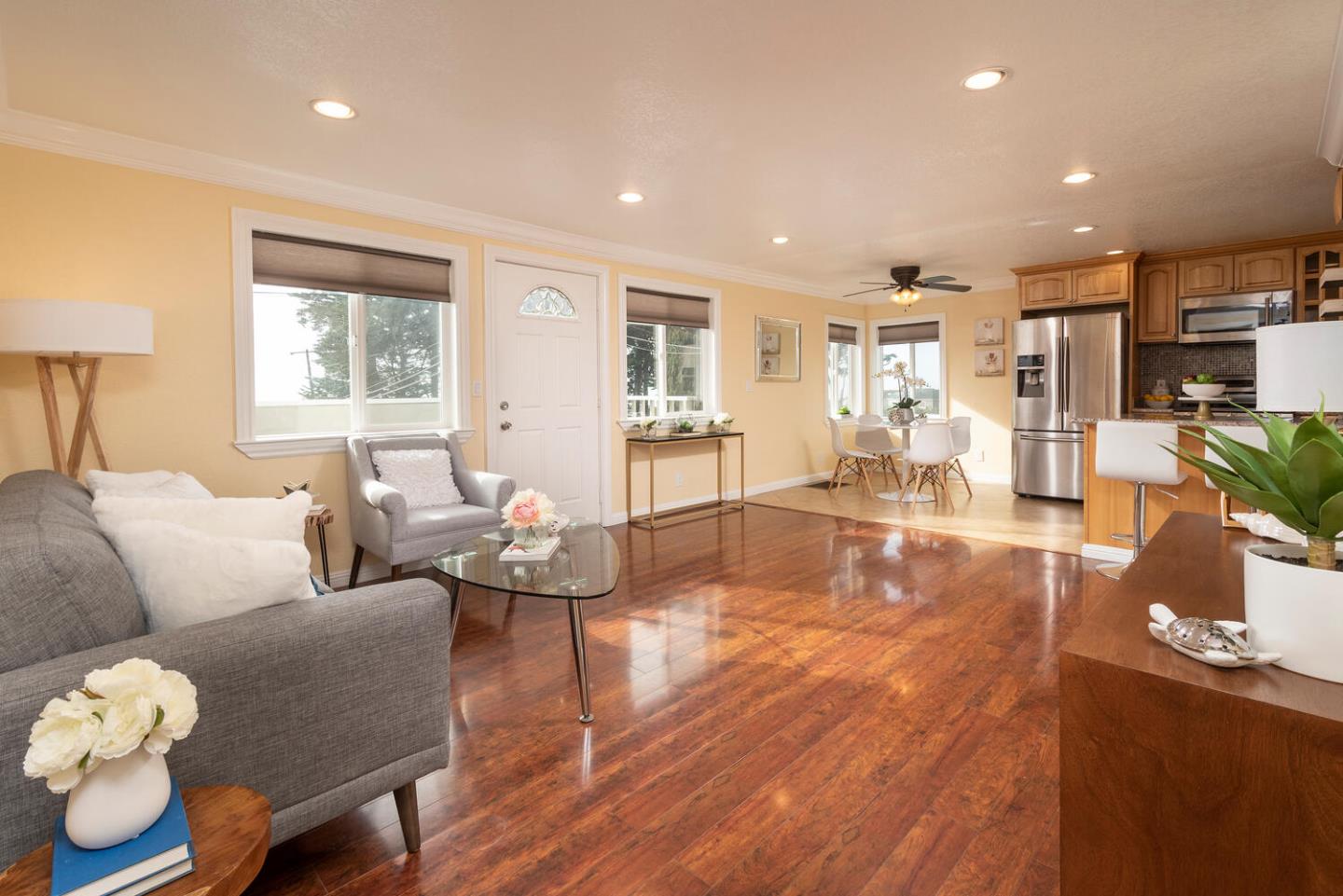 301 Channing Way Pacifica, CA 94044 - Photo 5 of 35 a living room with furniture and wooden floor
