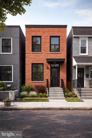 a front view of a house