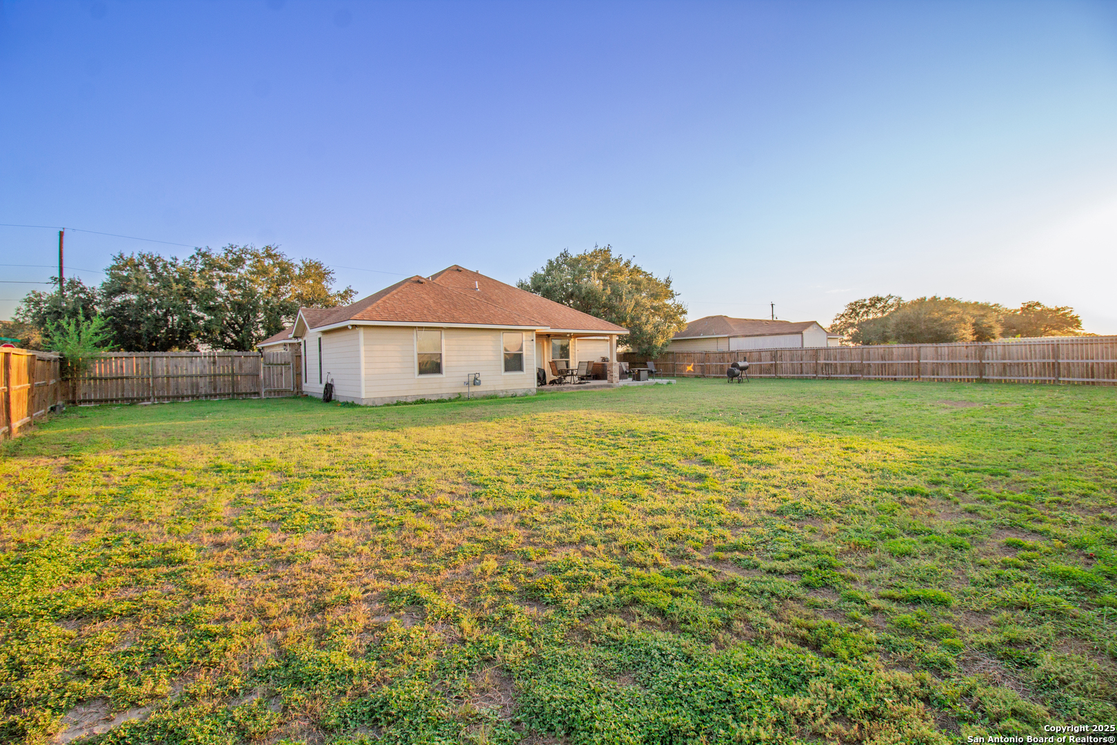 504 West Sullivan Street Skidmore, TX 78389 - Photo 34 of 35 a view of a house with a yard and a large tree
