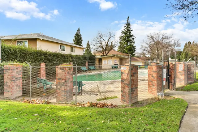 a view of a wrought iron fences