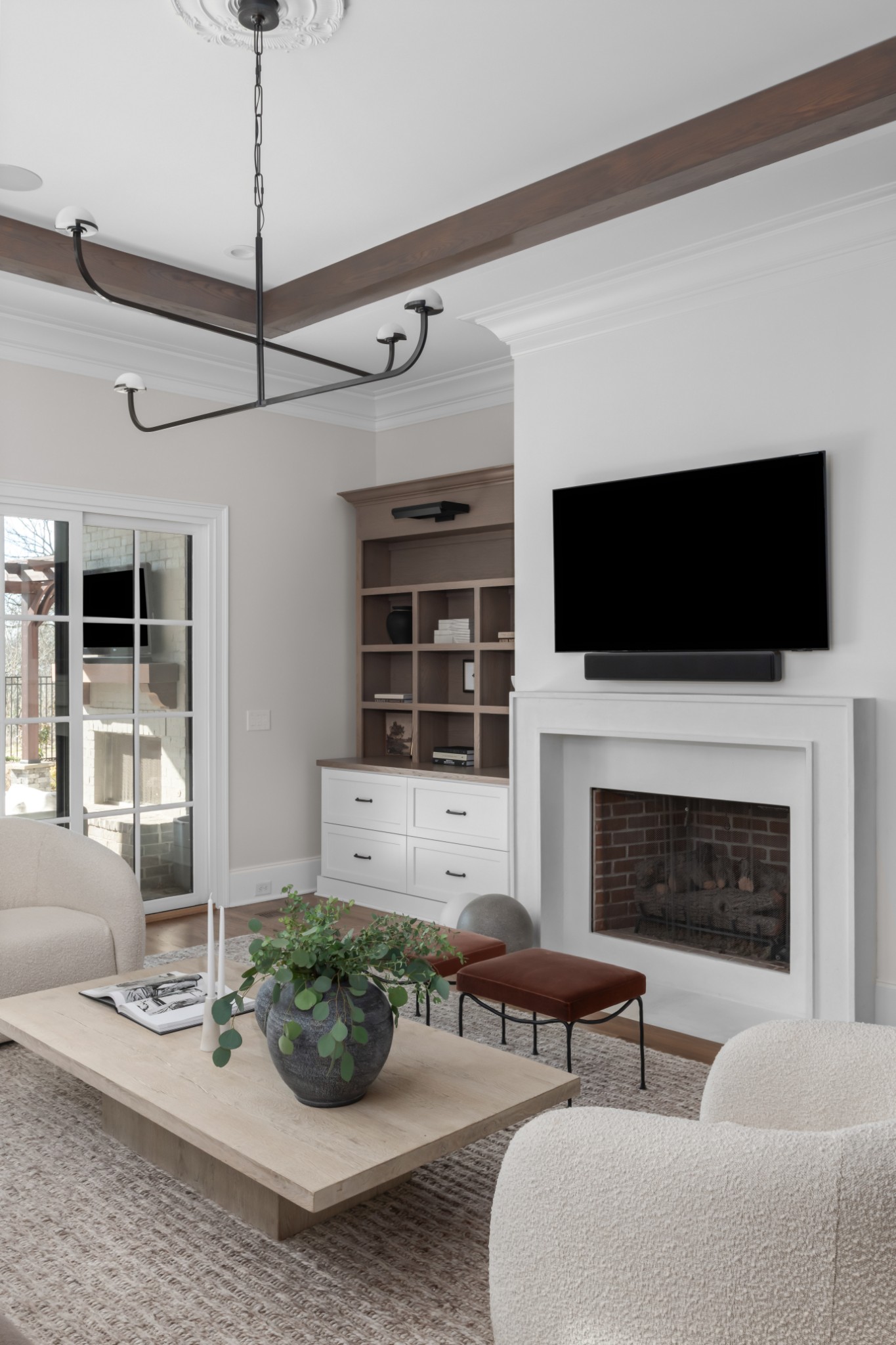 143 Splendor Ridge Drive Franklin, TN 37064 - Photo 12 of 75 a living room with furniture a fireplace and a flat screen tv
