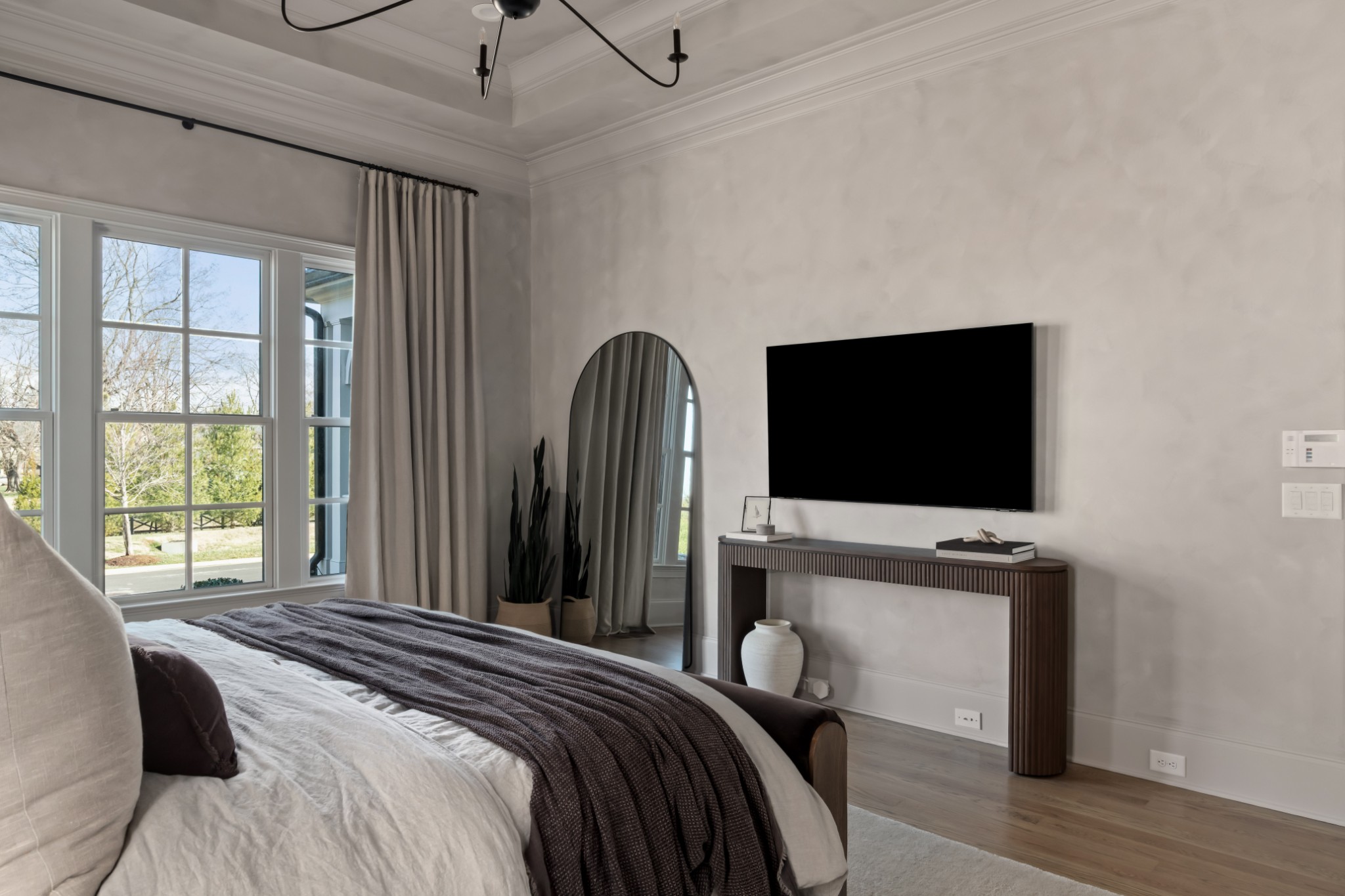 143 Splendor Ridge Drive Franklin, TN 37064 - Photo 29 of 75 a bedroom with a bed and a flat screen tv