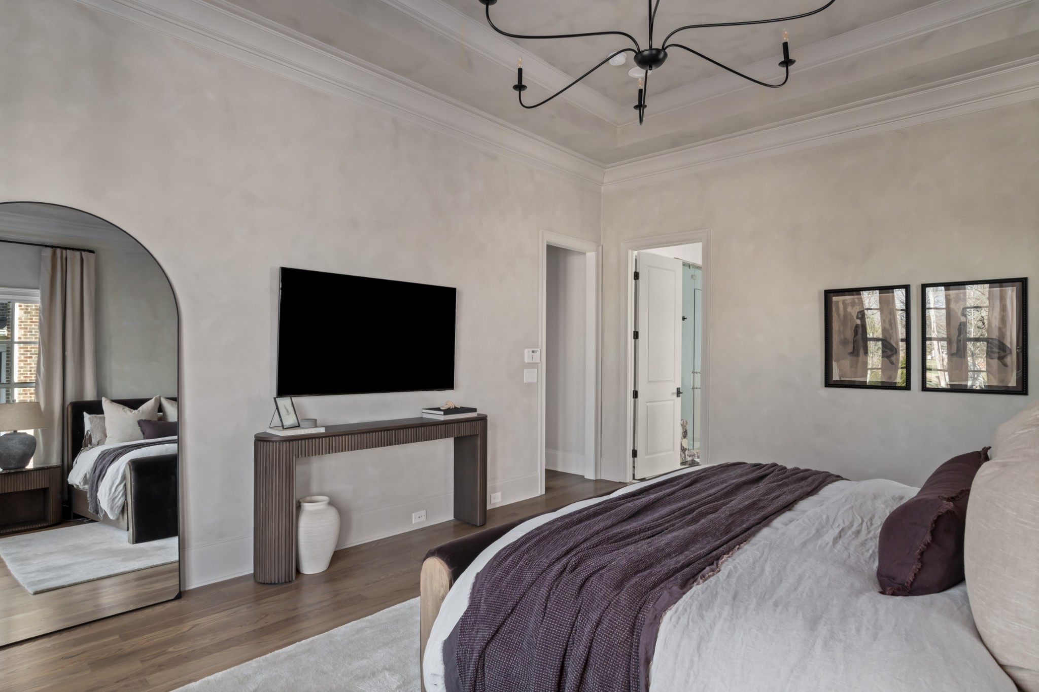 143 Splendor Ridge Drive Franklin, TN 37064 - Photo 30 of 75 a bedroom with a bed and a flat screen tv