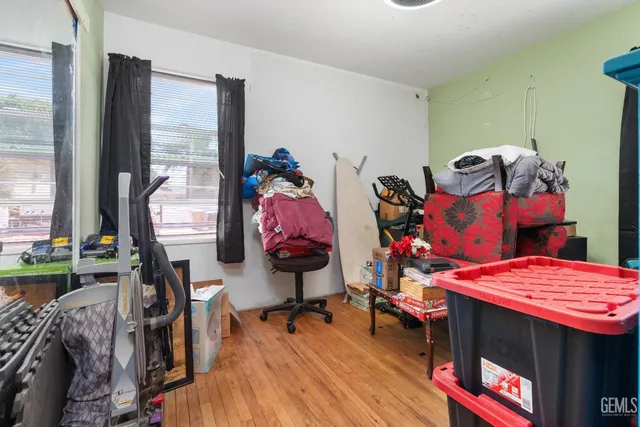 a room with furniture and a window