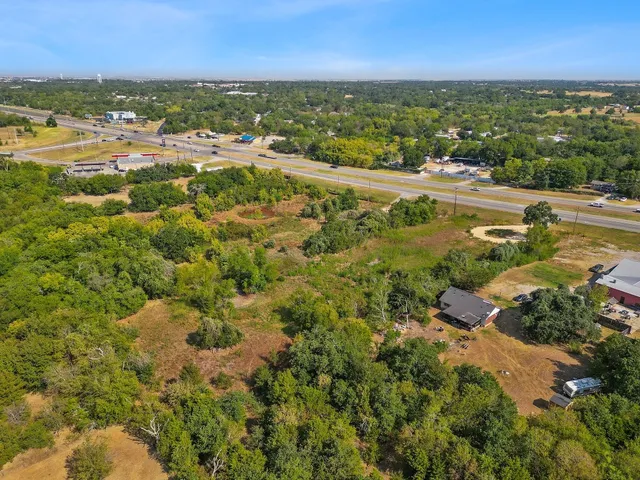 a view of a city with ocean