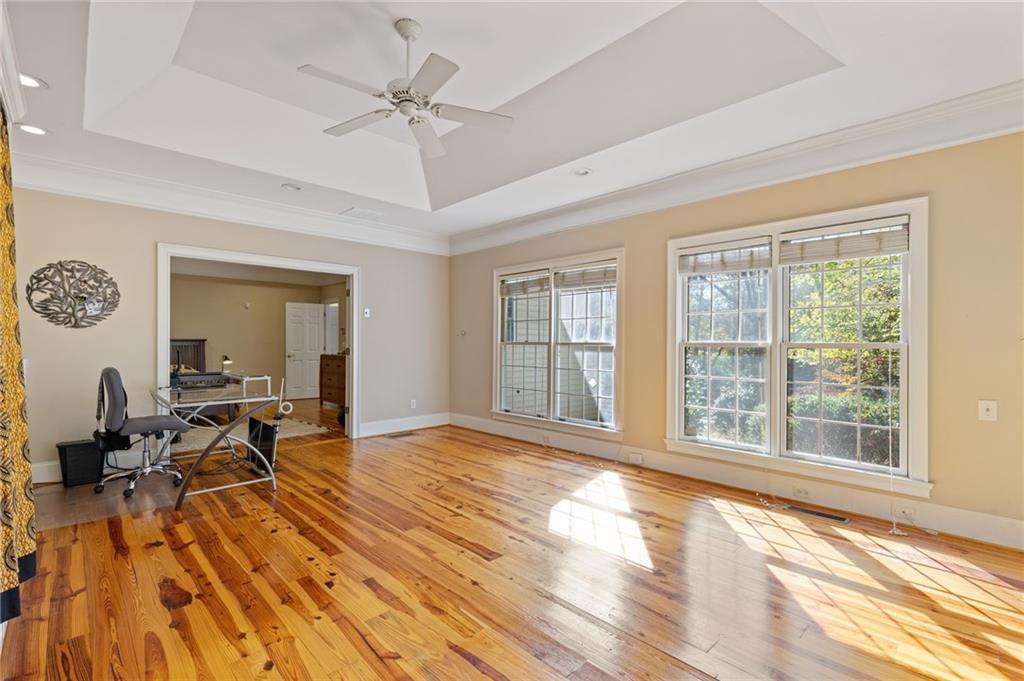 3740 Woodlane Road Gainesville, GA 30506 - Photo 19 of 74 a view of a workspace with furniture and a window