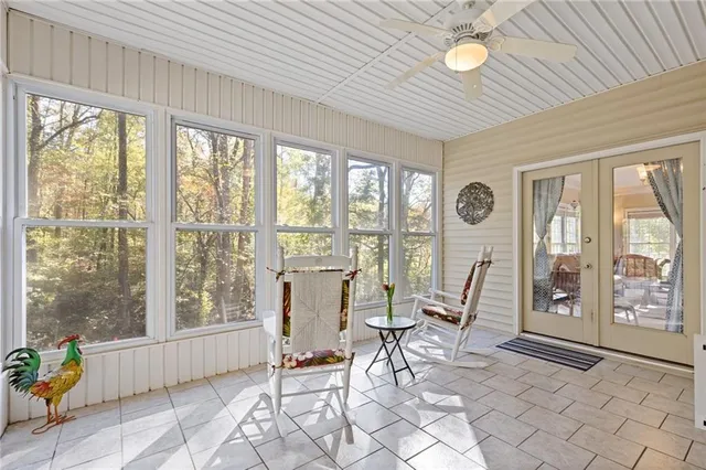 a view of storage and utility room with racks on the wall