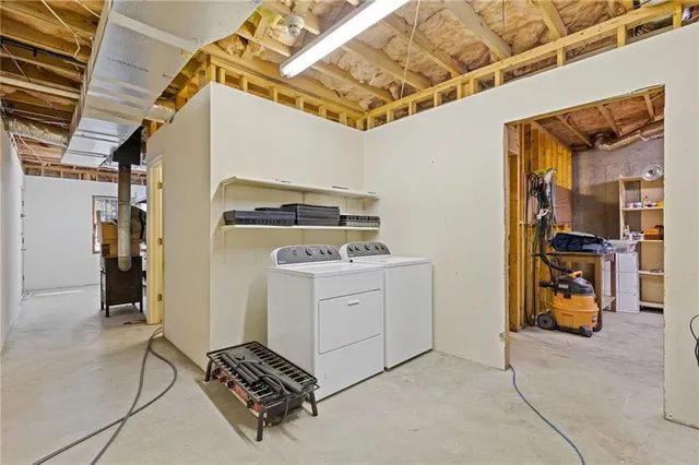 a view of snow on the side of the road