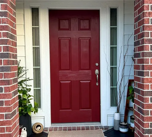a view of front door of a house