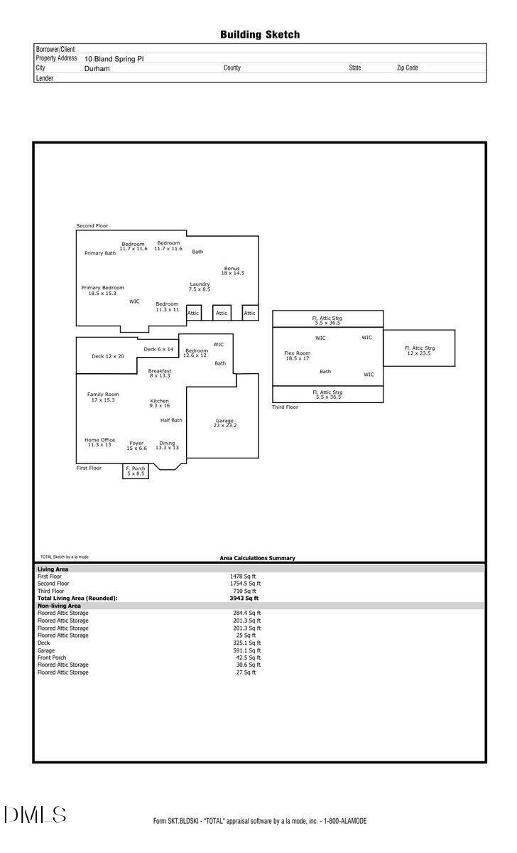 10 Bland Spring Place Durham, NC 27713 - Photo 42 of 42 Floor Plan