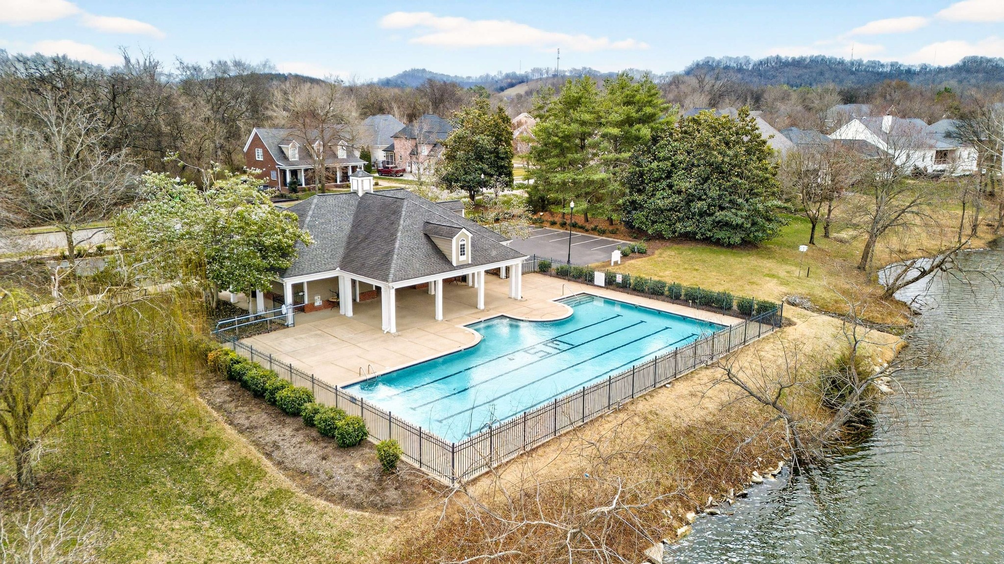 630 Springlake Drive Franklin, TN 37064 - Photo 34 of 35 a view of a wooden deck and a mountain view