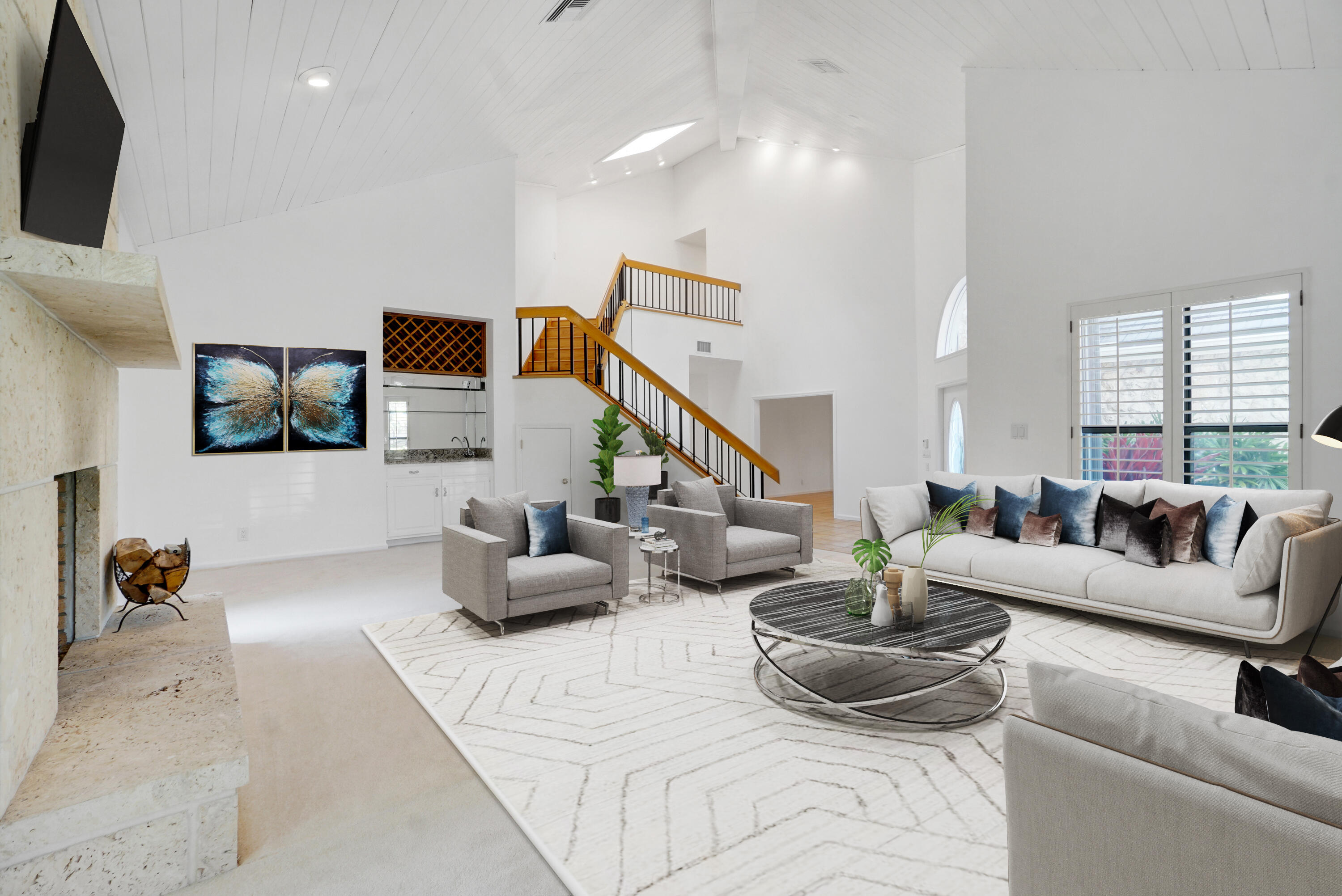 19842 Wilkinson Leas Road Jupiter, FL 33469 - Photo 2 of 75 a living room with furniture and a flat screen tv