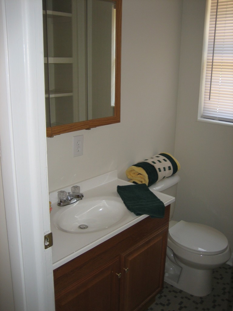 6943 Rollo Road Jacksonville, FL 32205 - Photo 8 of 13 a bathroom with a sink toilet and window