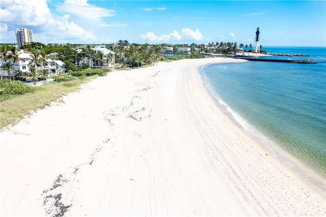 a view of an ocean and beach