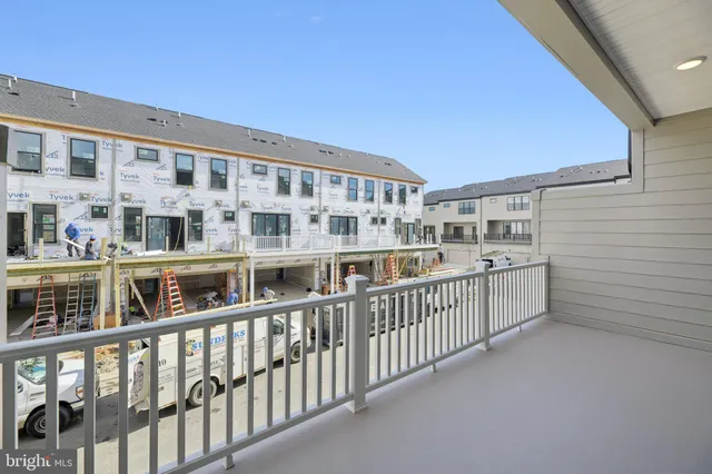 a view of balcony with city view