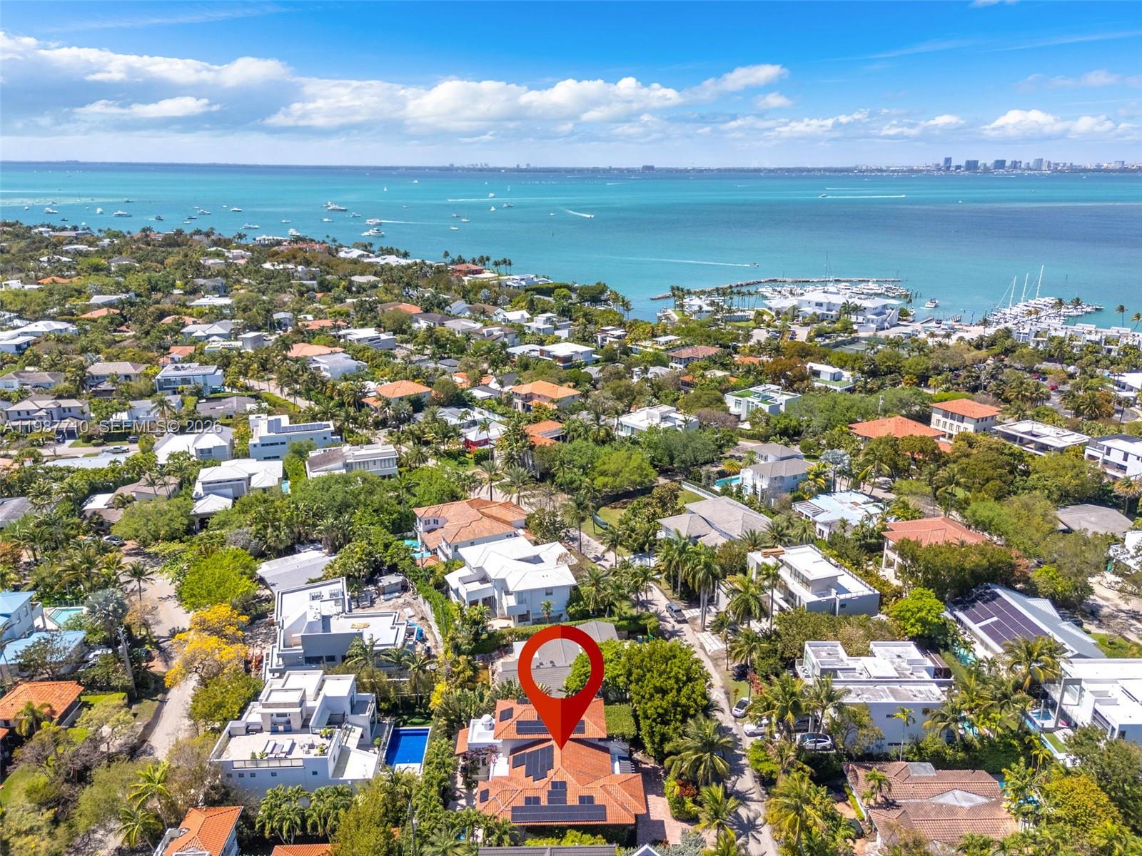 140 Hampton Lane Key Biscayne, FL 33149 - Photo 41 of 43 an aerial view of multiple house