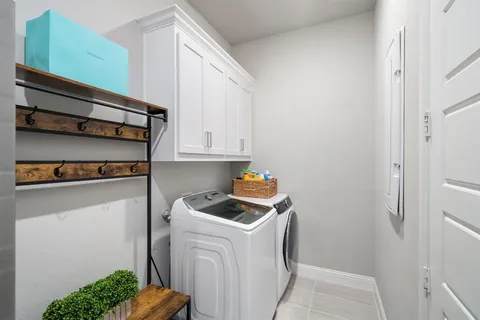a room with storage and utility