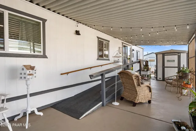 a room with furniture