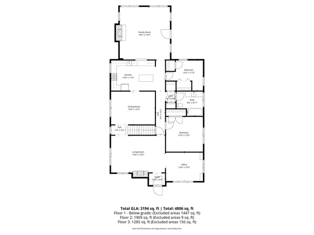 a picture of a bench in front of building