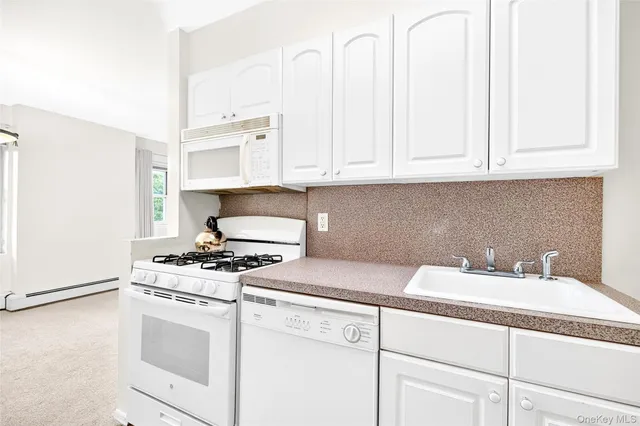 a kitchen with a stove and a refrigerator