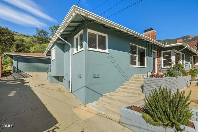 a view of a house with a patio