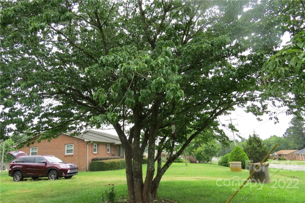 1316 Mayberry Road Dallas, NC 28034 - Photo 10 of 23 a front view of a house with a garden and trees