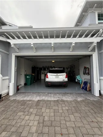 a view of a car garage