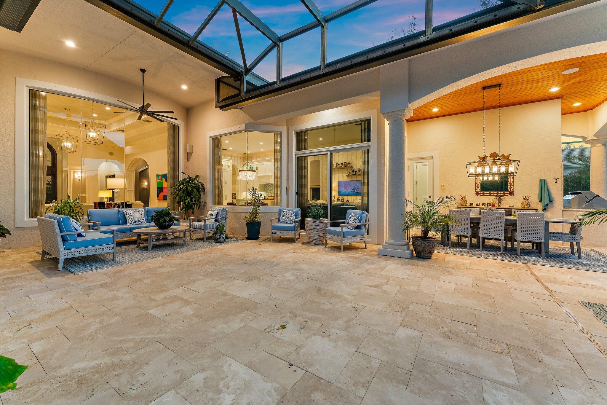 6283 Southeast Moss Ridge Pointe Hobe Sound, FL 33455 - Photo 57 of 89 Patio - Twilight