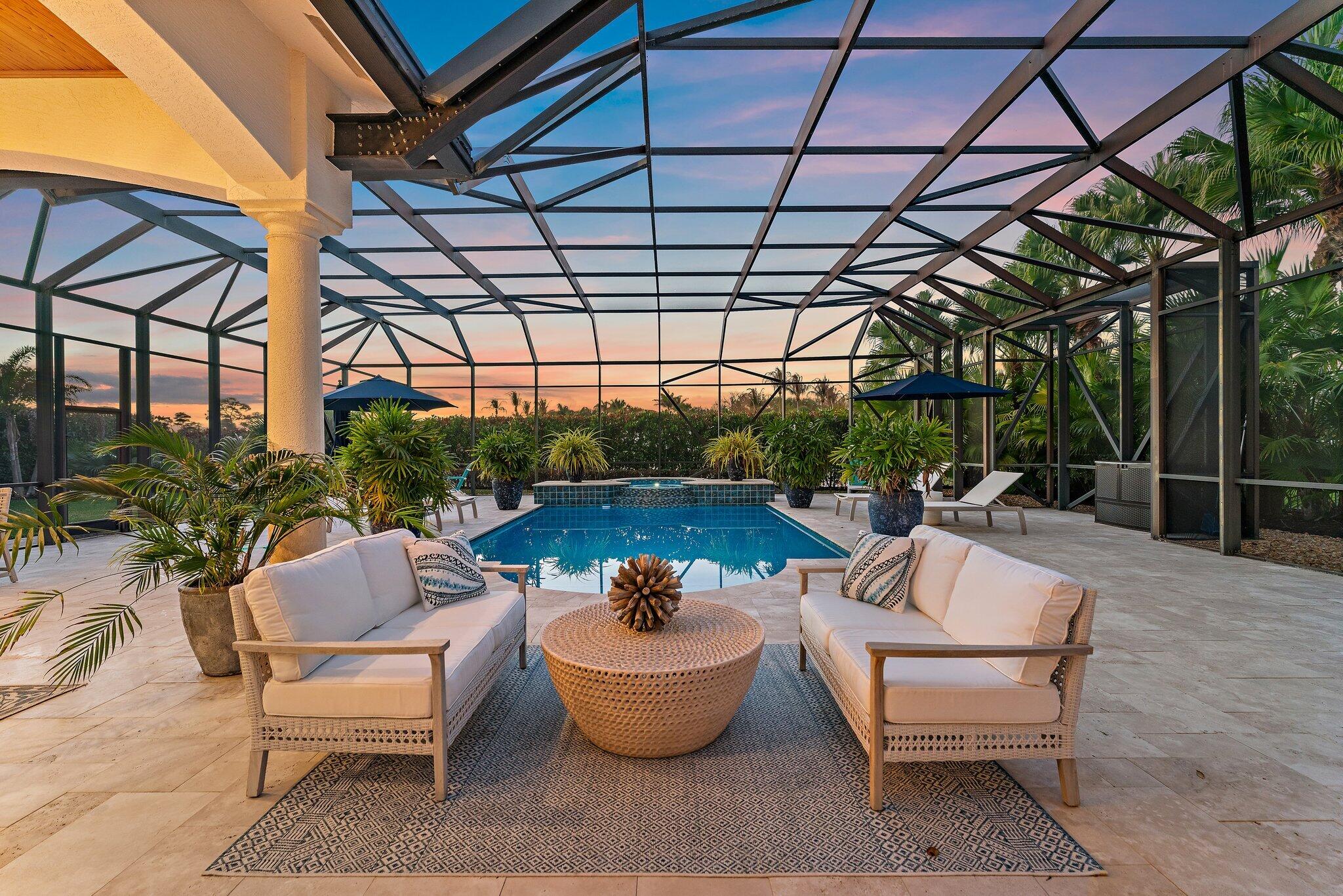 6283 Southeast Moss Ridge Pointe Hobe Sound, FL 33455 - Photo 63 of 89 Patio - Twilight