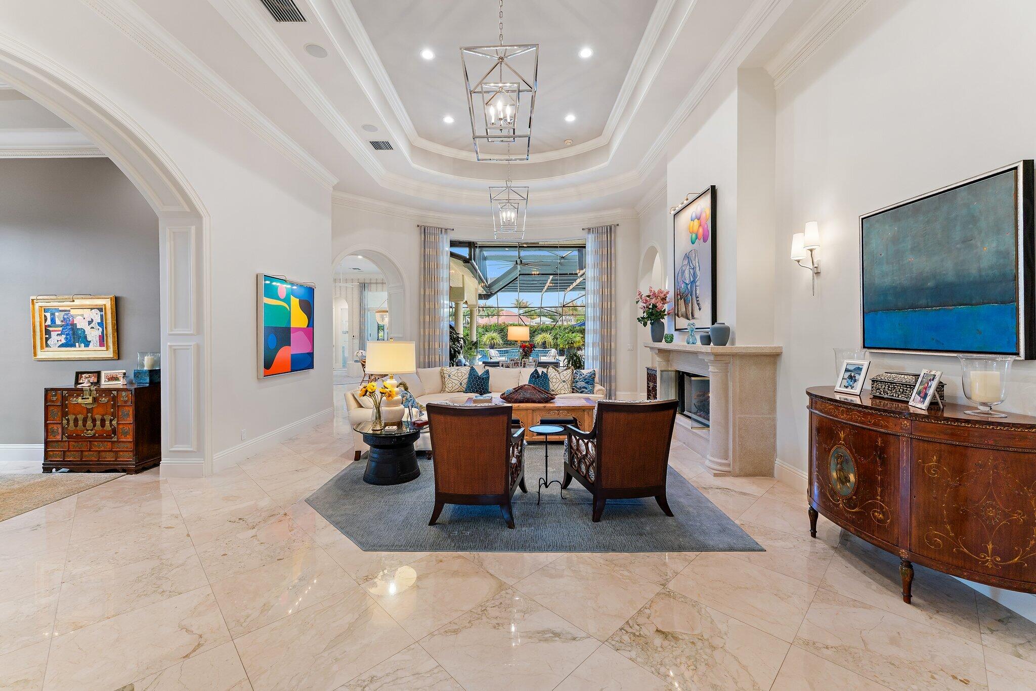 6283 Southeast Moss Ridge Pointe Hobe Sound, FL 33455 - Photo 10 of 89 Foyer to Living Room