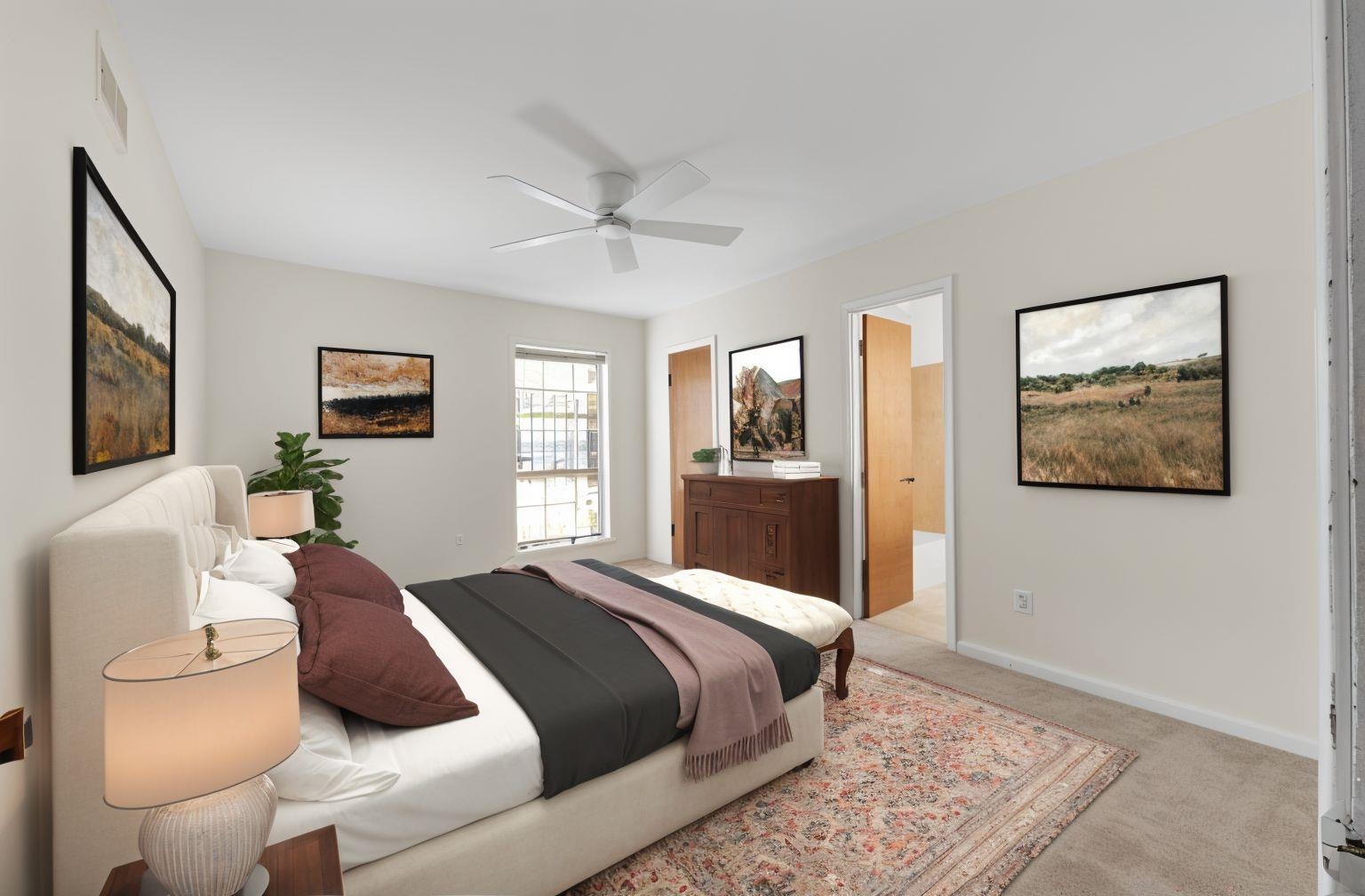 3095 Spring Hill Cove Memphis, TN 38127 - Photo 20 of 29 a bedroom with a large bed and a couch