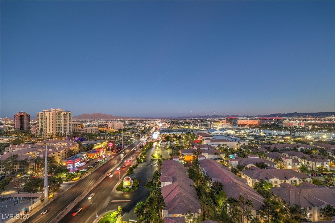 211 East Flamingo Road, Unit 1508 Las Vegas, NV 89169 - Photo 34 of 40 Aerial view at dusk of a view of city