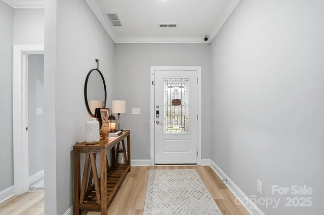 a view of a room with front door