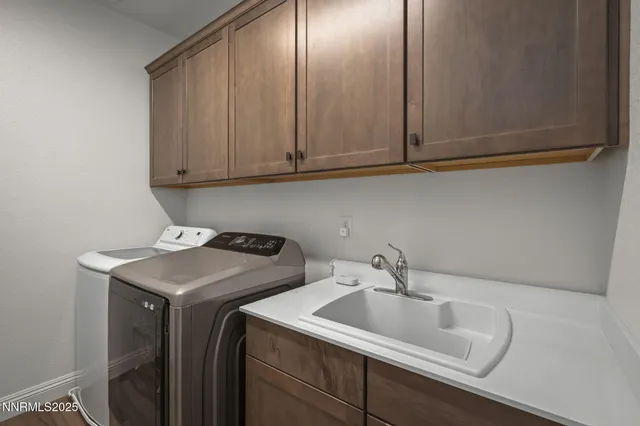 a utility room with a sink