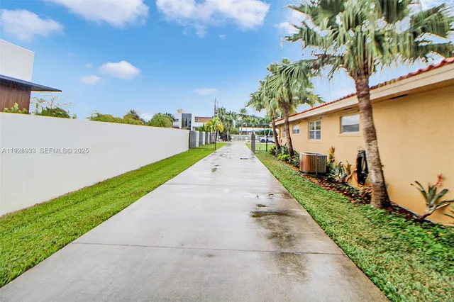 a view of a house with a outdoor space