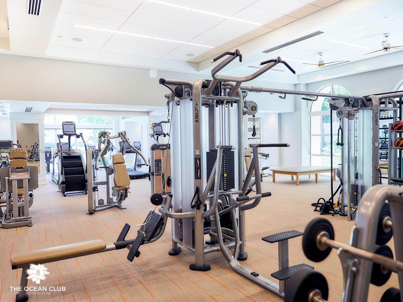 765 Crandon Boulevard, Unit 504 Key Biscayne, FL 33149 - Photo 28 of 46 a view of a room with gym equipment
