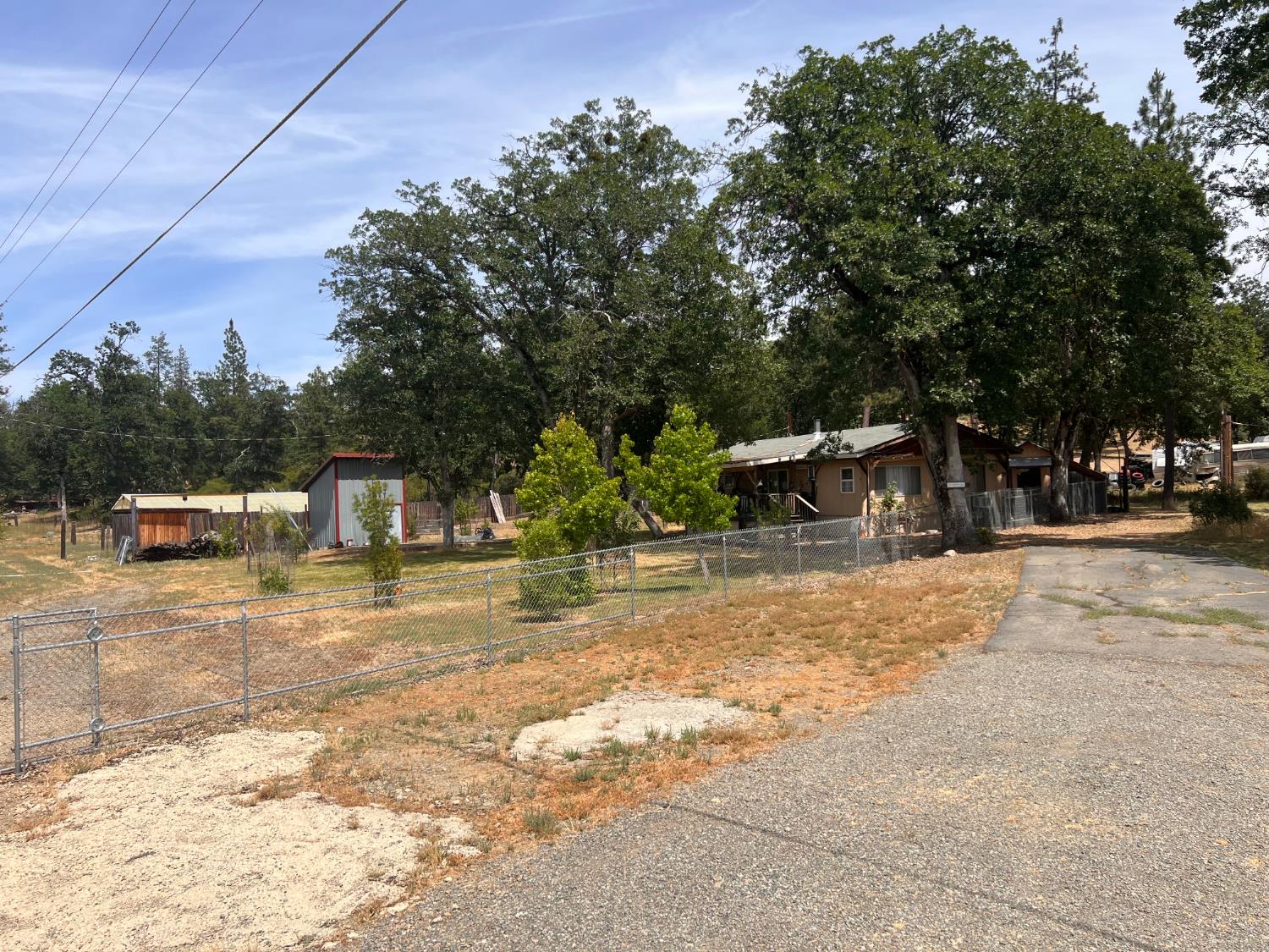 70 Oak Avenue Hayfork, CA 96041 - Photo 21 of 49 a view of a yard with basketball court