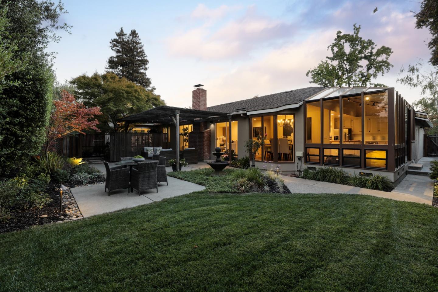 1869 Appletree Lane Mountain View, CA 94040 - Photo 22 of 35 a view of a house with backyard and sitting area