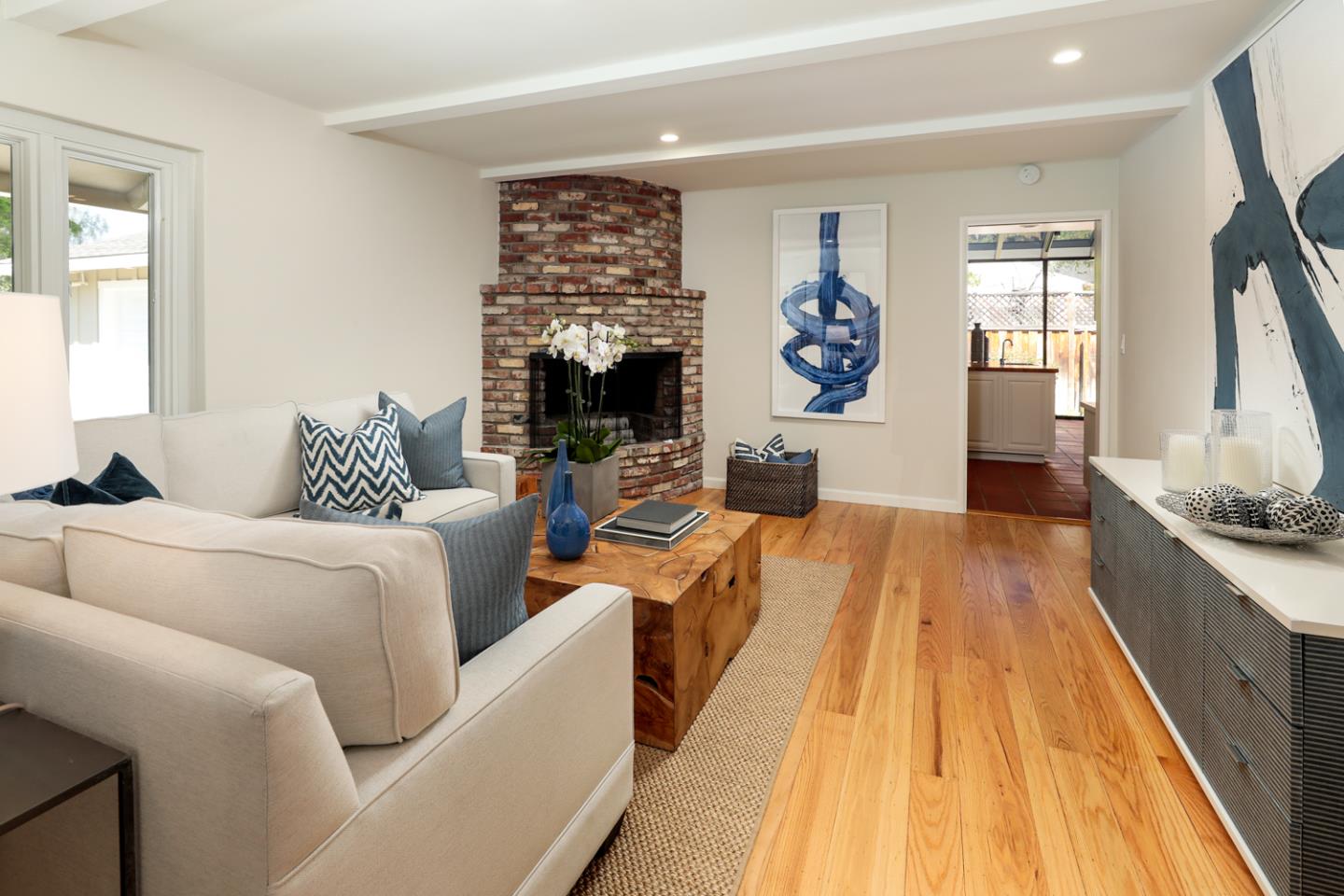 1869 Appletree Lane Mountain View, CA 94040 - Photo 8 of 35 a spacious bedroom with a bed and wooden floor