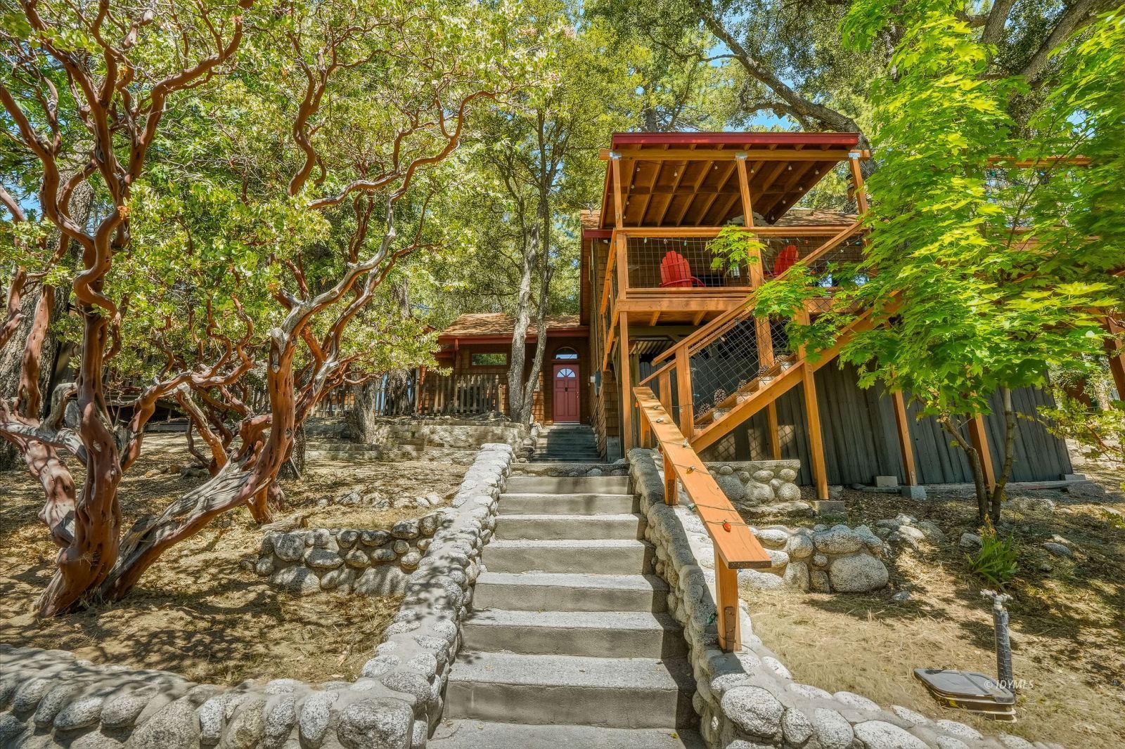 24945 Marion Ridge Drive Idyllwild, CA 92549 - Photo 42 of 53 Entrance to the cabin from the driveway