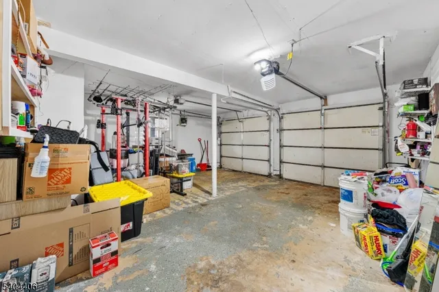 a view of a garage with rack